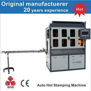 Hete folie stempelen machine voor glazen fles